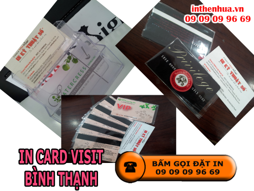 Bấm gọi đặt in card visit nhựa tại Cty TNHH In Kỹ Thuật Số - Digital Printing