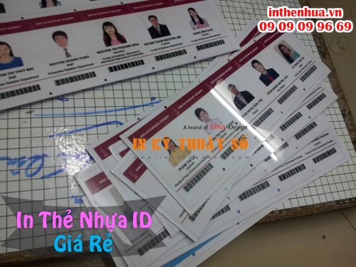 Sản phẩm in thẻ nhựa ID giá rẻ tại Cty TNHH In Kỹ Thuật Số - Digital Printing