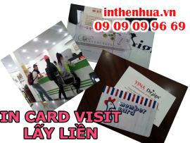 In card visit lấy liền với Công ty TNHH In Kỹ Thuật Số - Digital Printing