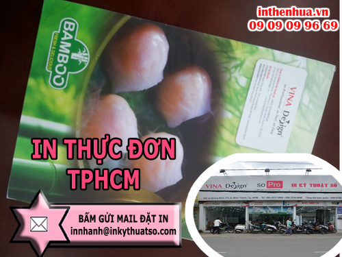 Bấm gửi mail đặt in thực đơn TPHCM tại Cty TNHH In Kỹ Thuật Số - Digital Printing